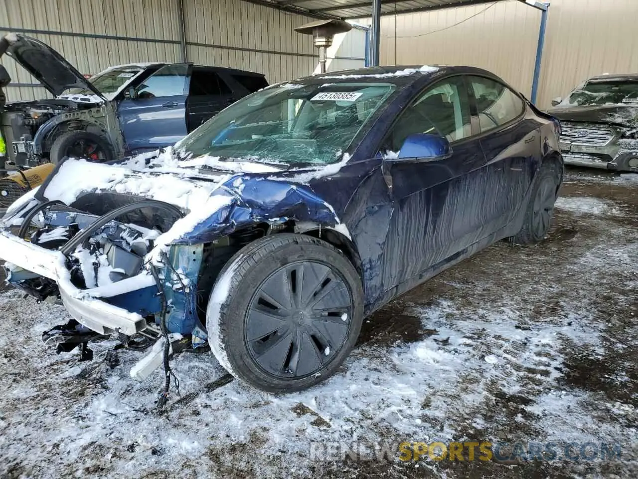 1 Photograph of a damaged car 5YJ3E1EB4RF751163 TESLA MODEL 3 2024
