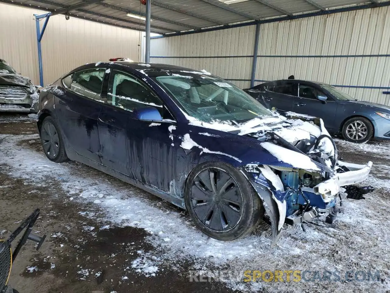 4 Photograph of a damaged car 5YJ3E1EB4RF751163 TESLA MODEL 3 2024