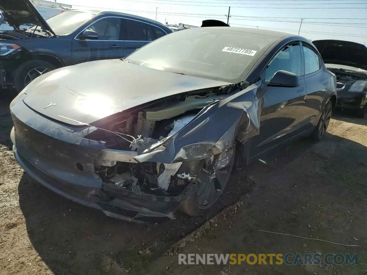 1 Photograph of a damaged car 5YJ3E1EB4RF793879 TESLA MODEL 3 2024