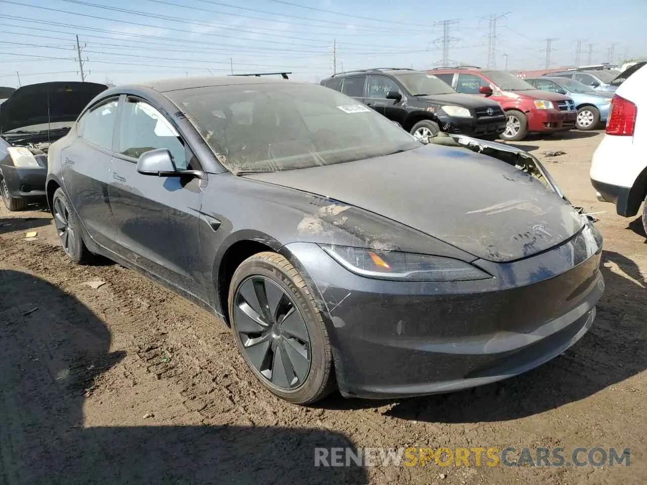 4 Photograph of a damaged car 5YJ3E1EB4RF793879 TESLA MODEL 3 2024