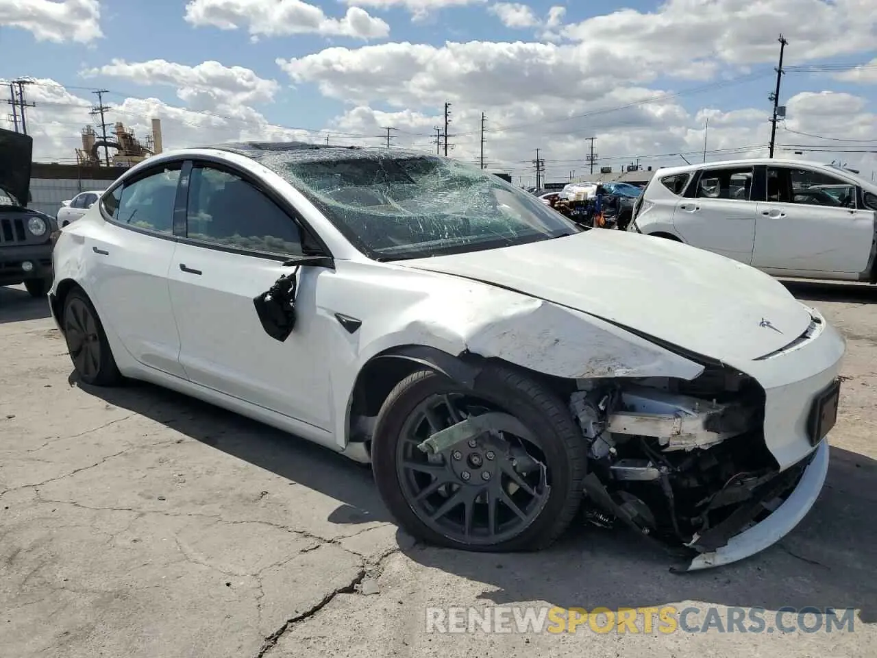 4 Photograph of a damaged car 5YJ3E1EB4RF811734 TESLA MODEL 3 2024