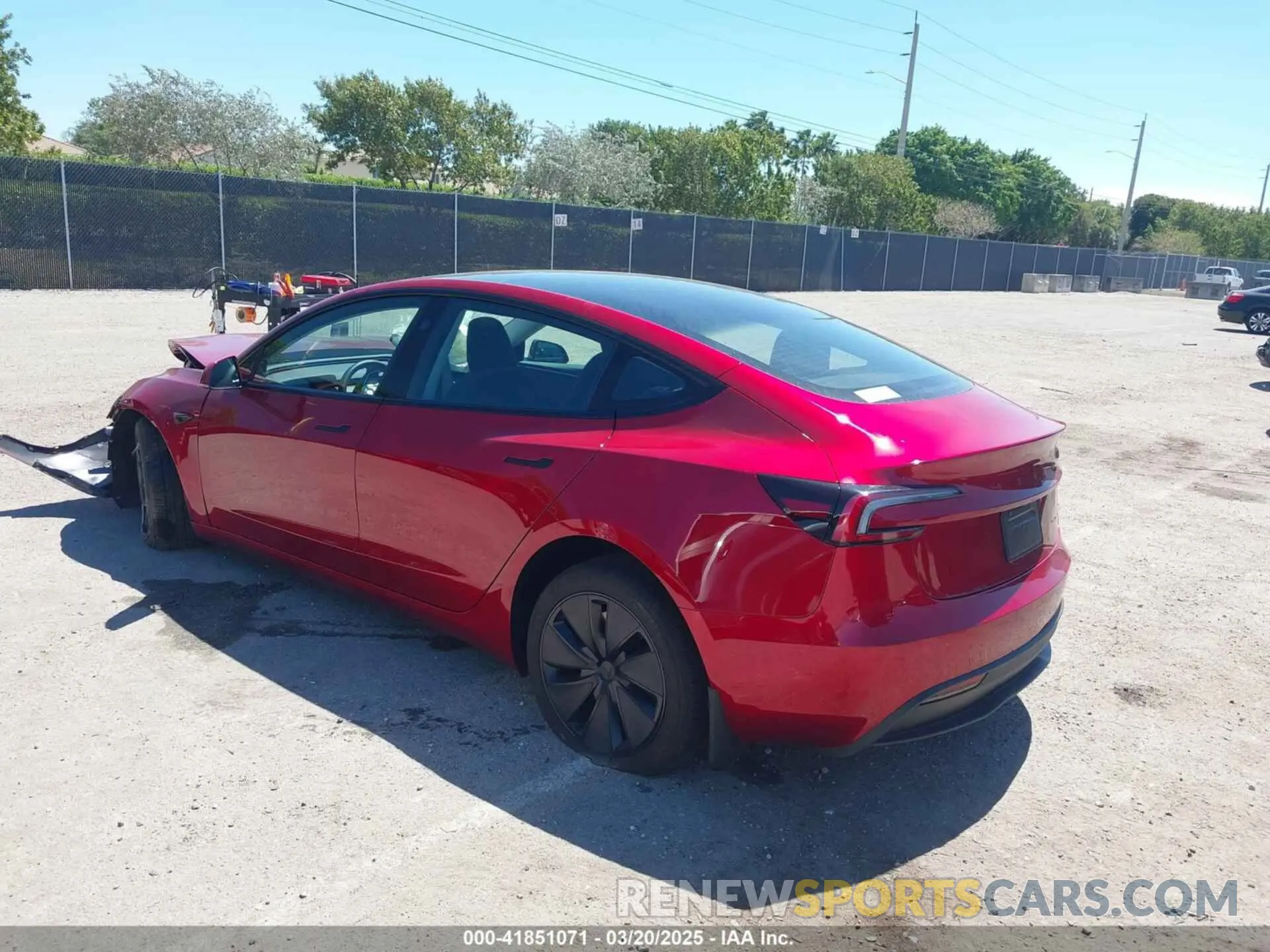 3 Photograph of a damaged car 5YJ3E1EB4RF812673 TESLA MODEL 3 2024