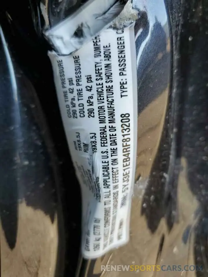 12 Photograph of a damaged car 5YJ3E1EB4RF813208 TESLA MODEL 3 2024