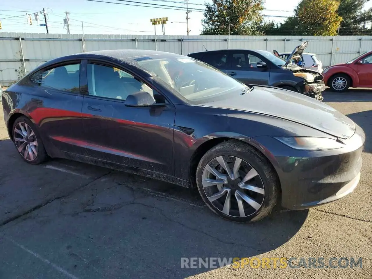4 Photograph of a damaged car 5YJ3E1EB4RF813208 TESLA MODEL 3 2024