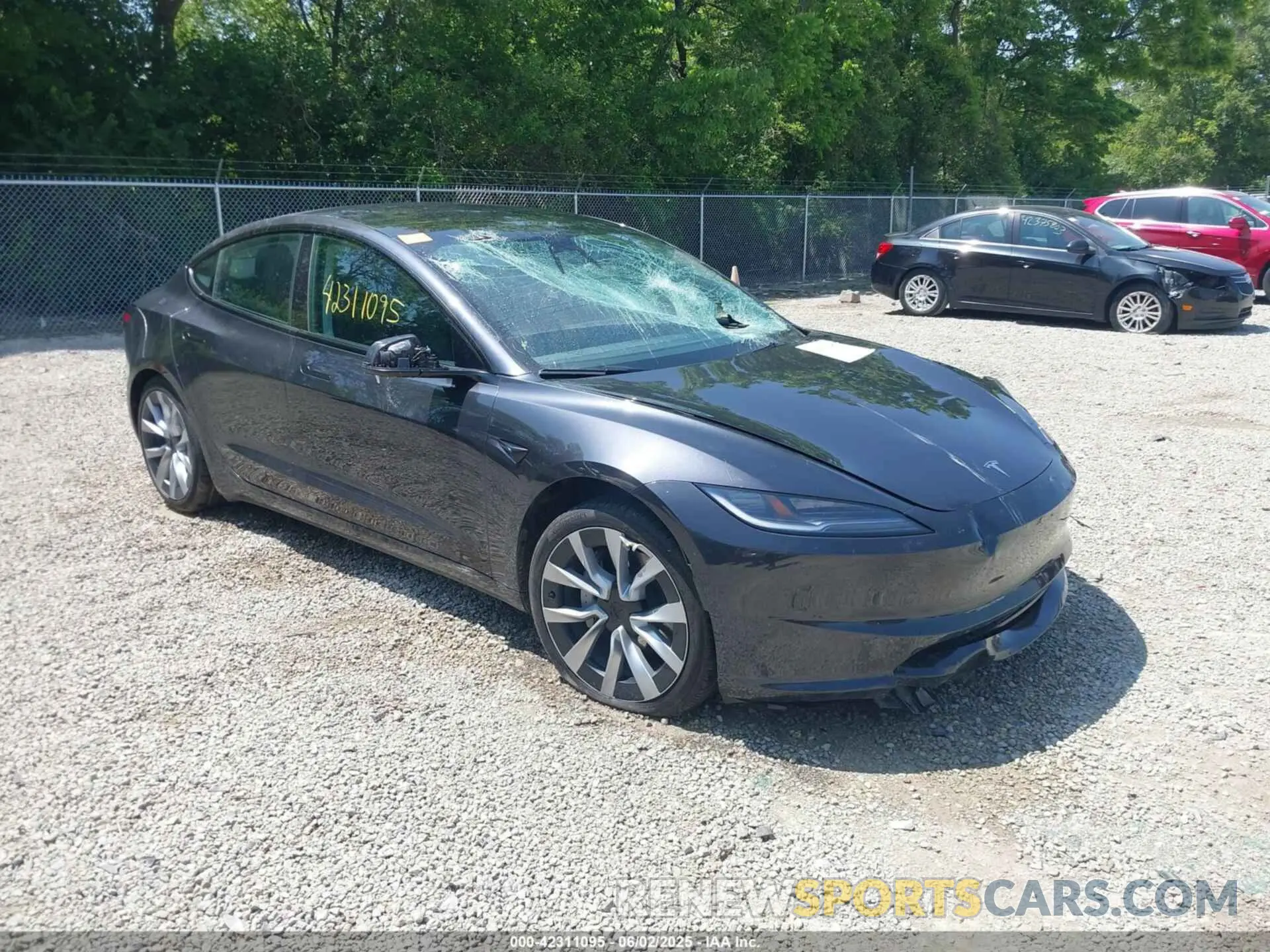1 Photograph of a damaged car 5YJ3E1EB4RF834351 TESLA MODEL 3 2024