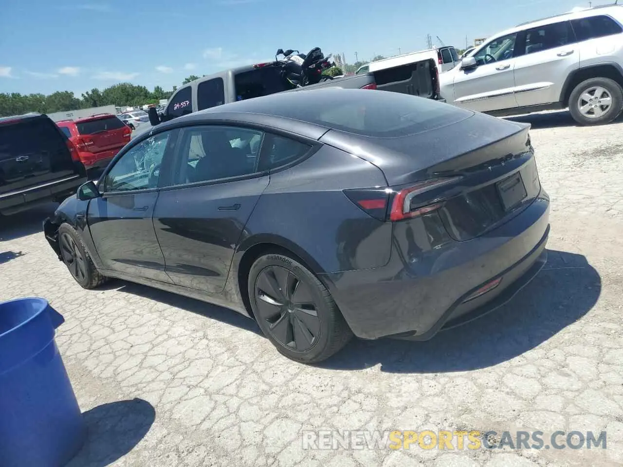 2 Photograph of a damaged car 5YJ3E1EB5RF735795 TESLA MODEL 3 2024