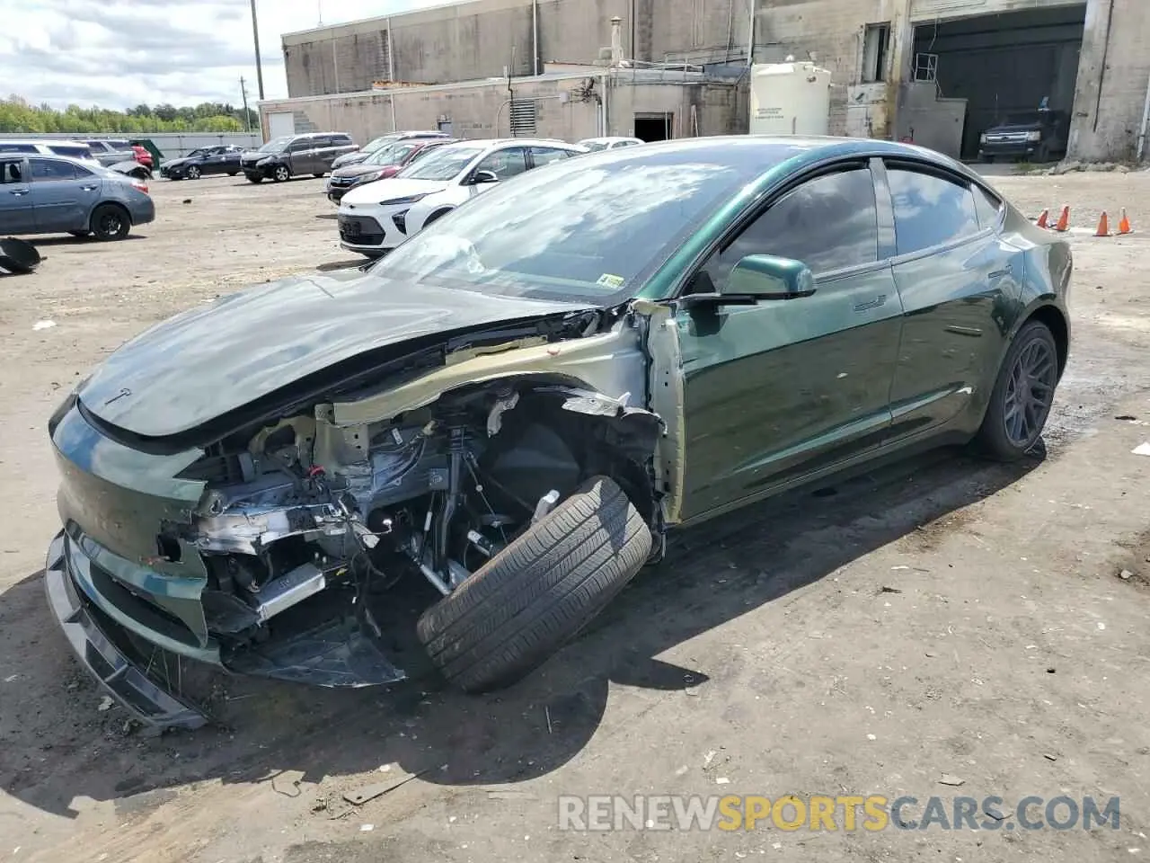 1 Photograph of a damaged car 5YJ3E1EB5RF737790 TESLA MODEL 3 2024