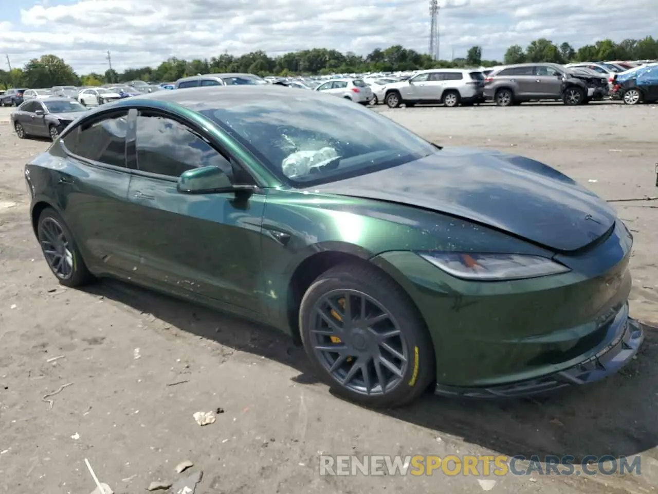 4 Photograph of a damaged car 5YJ3E1EB5RF737790 TESLA MODEL 3 2024