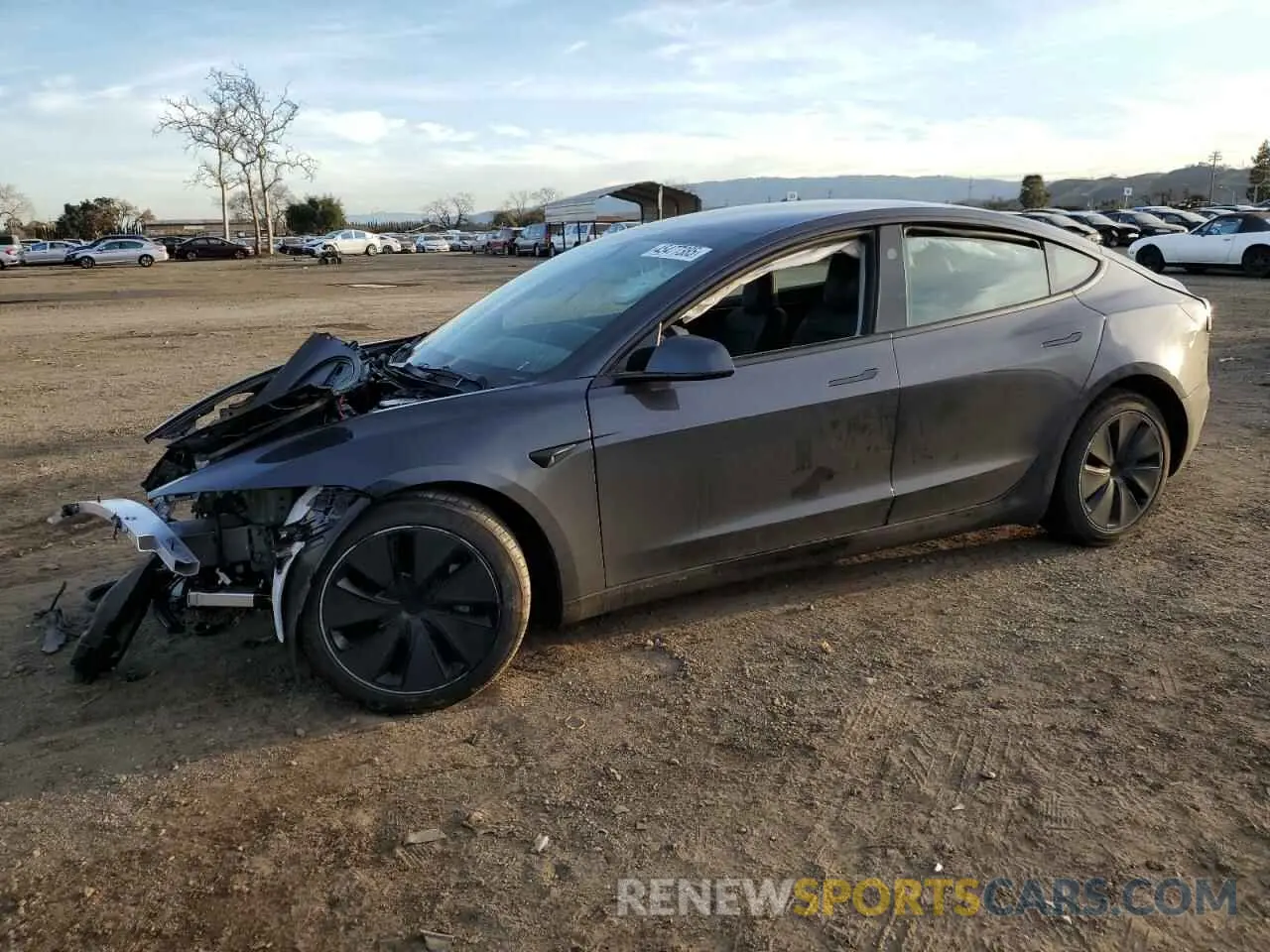 1 Photograph of a damaged car 5YJ3E1EB5RF753911 TESLA MODEL 3 2024