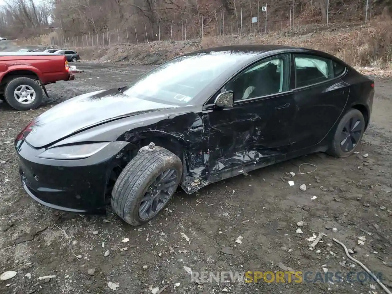 1 Photograph of a damaged car 5YJ3E1EB5RF799769 TESLA MODEL 3 2024