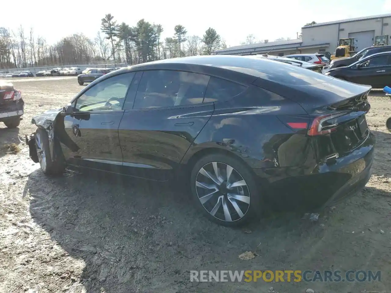 2 Photograph of a damaged car 5YJ3E1EB5RF815615 TESLA MODEL 3 2024