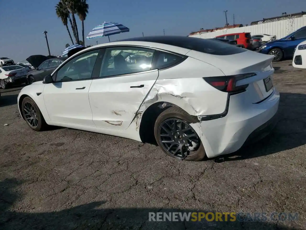 2 Photograph of a damaged car 5YJ3E1EB5RF817218 TESLA MODEL 3 2024