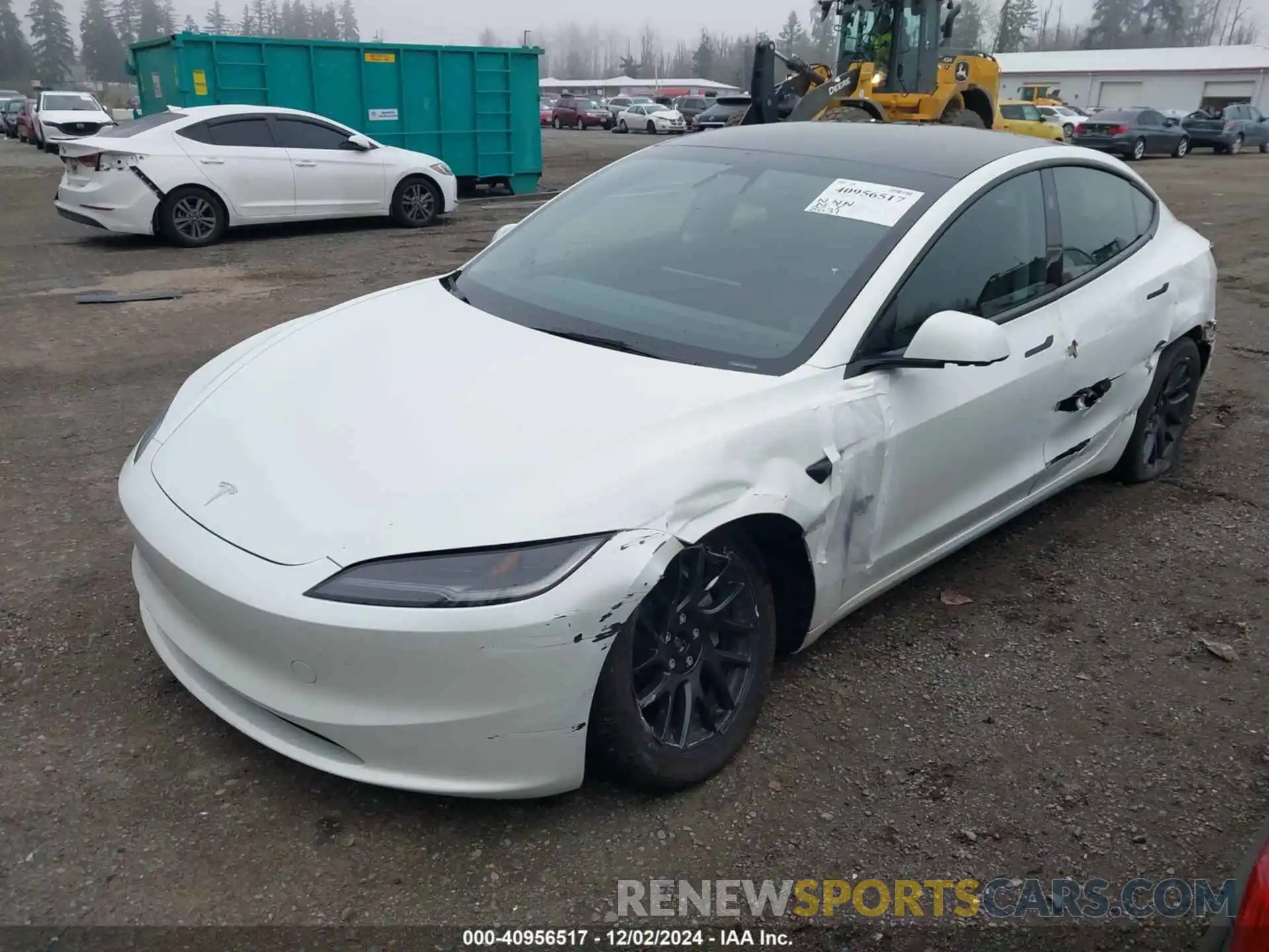 2 Photograph of a damaged car 5YJ3E1EB6RF732923 TESLA MODEL 3 2024