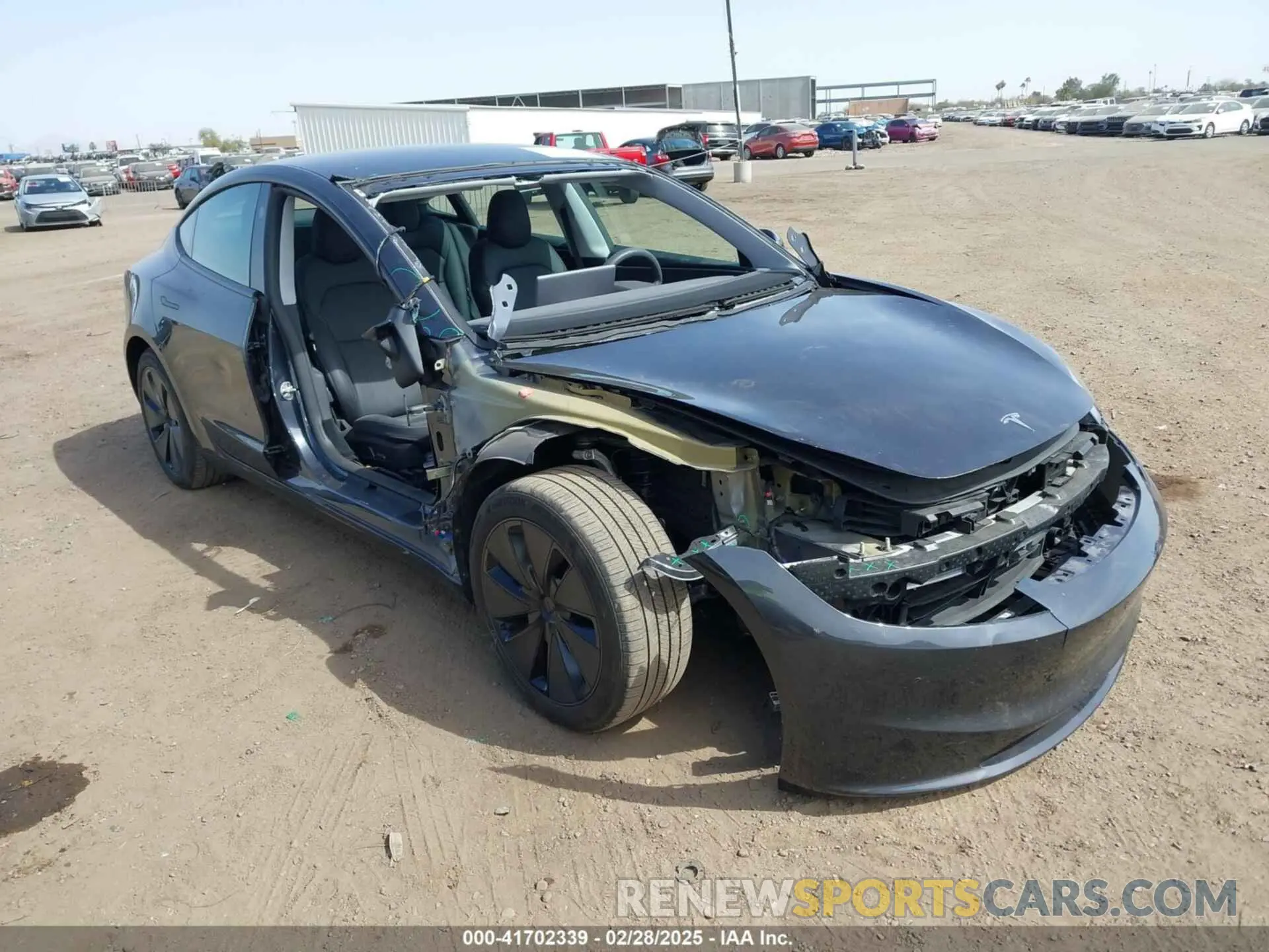 1 Photograph of a damaged car 5YJ3E1EB6RF745736 TESLA MODEL 3 2024