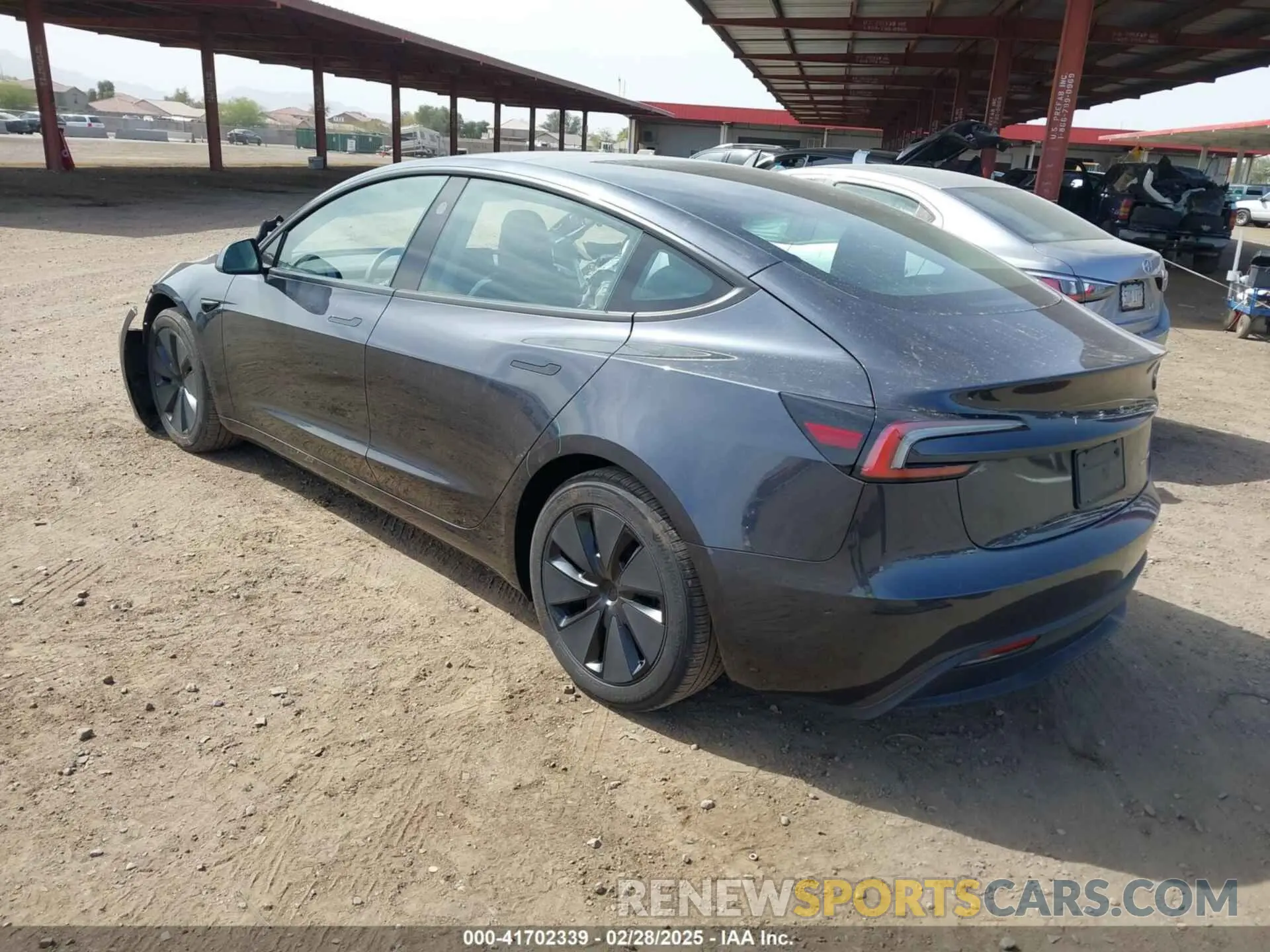 3 Photograph of a damaged car 5YJ3E1EB6RF745736 TESLA MODEL 3 2024