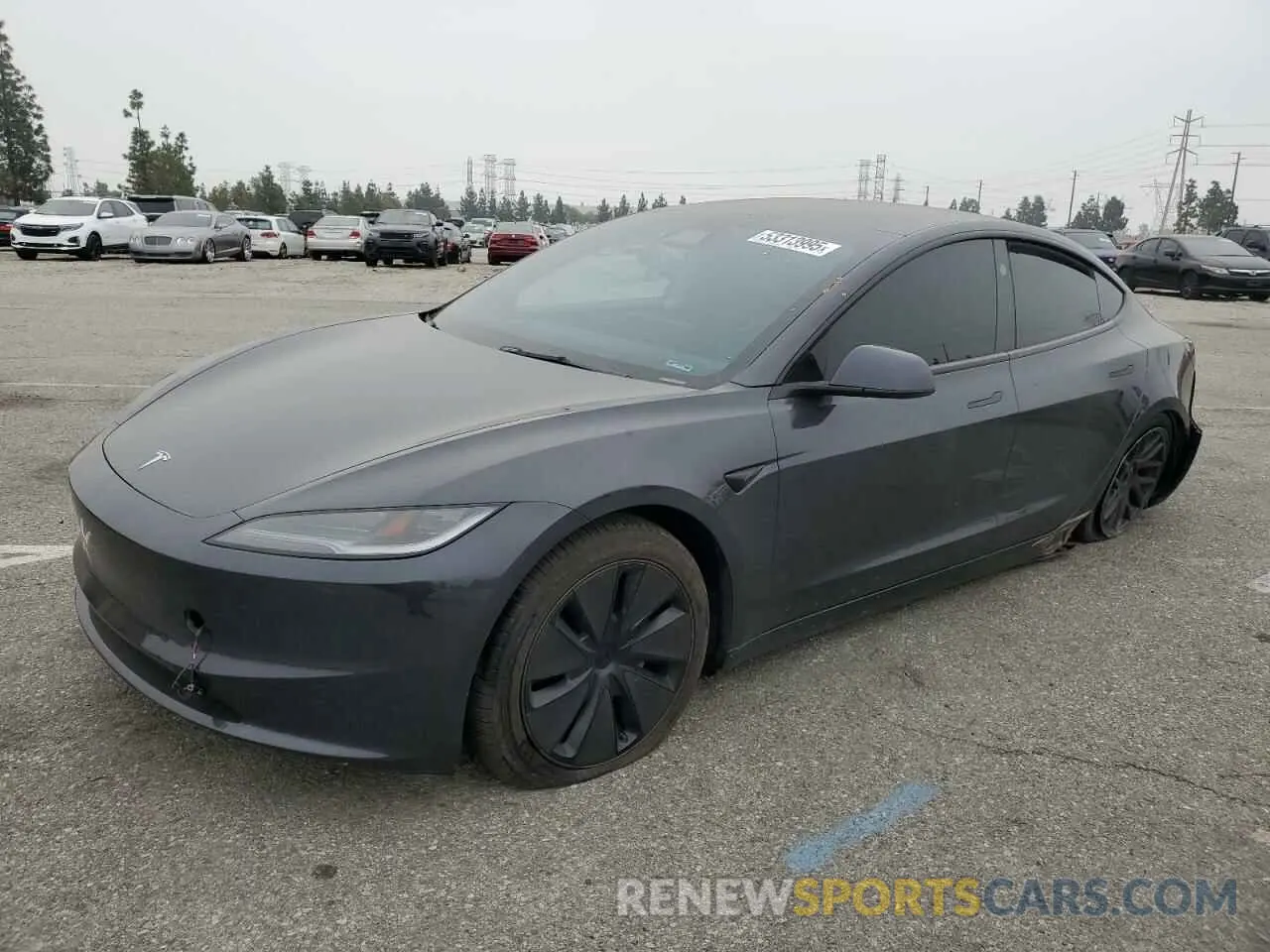 1 Photograph of a damaged car 5YJ3E1EB6RF787985 TESLA MODEL 3 2024