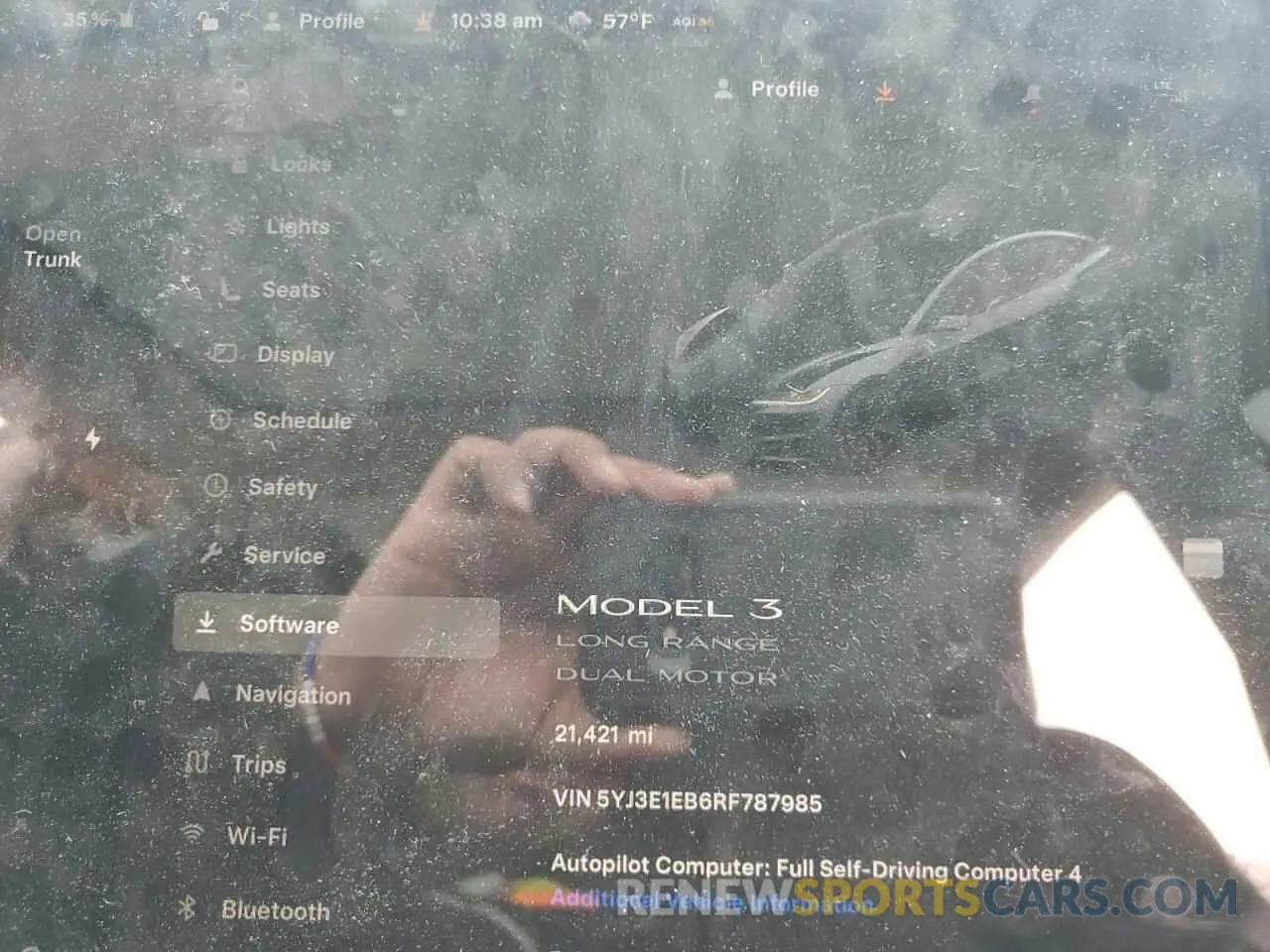9 Photograph of a damaged car 5YJ3E1EB6RF787985 TESLA MODEL 3 2024