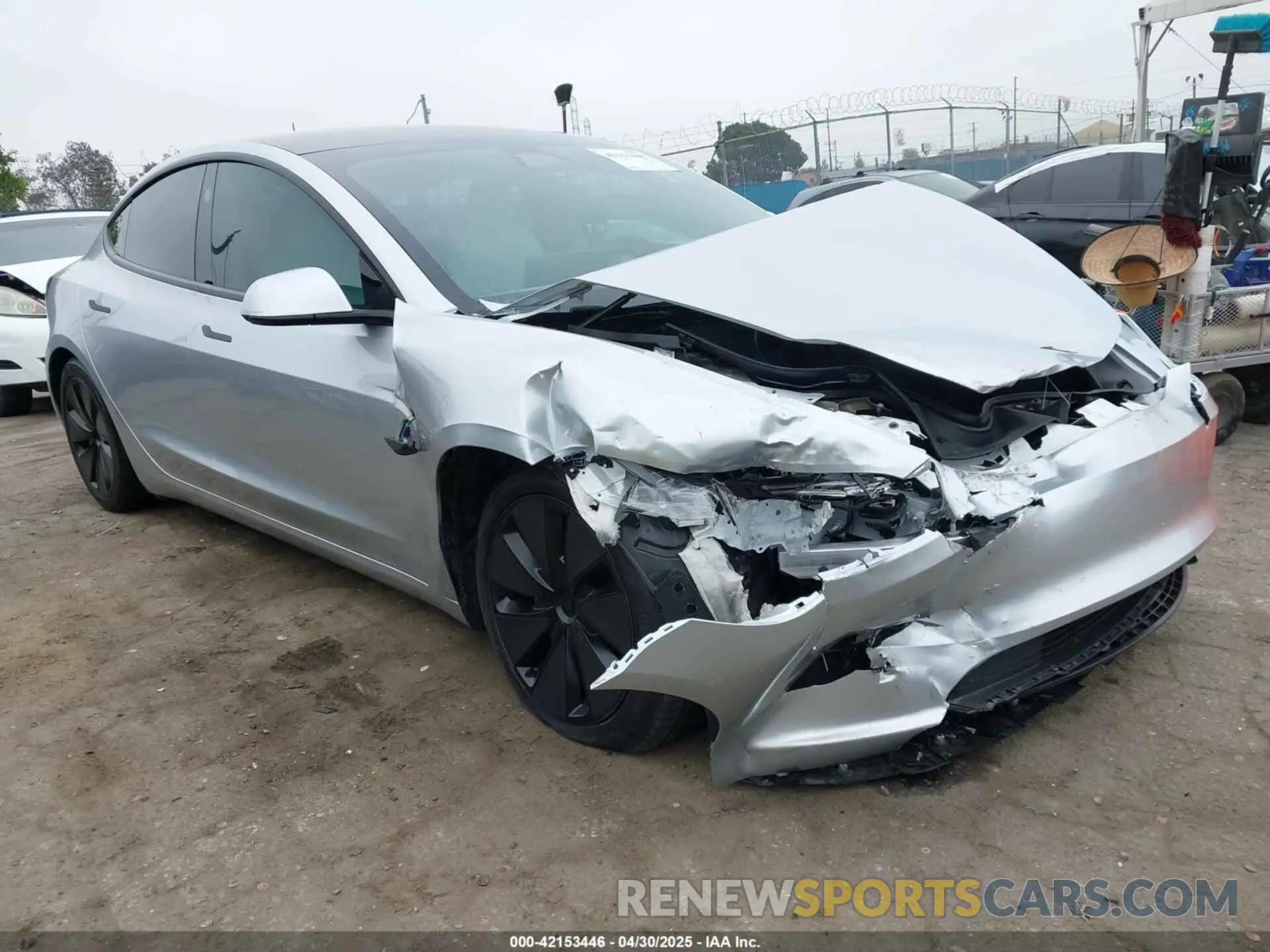 1 Photograph of a damaged car 5YJ3E1EB7RF754672 TESLA MODEL 3 2024
