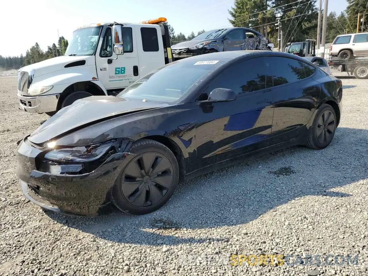 1 Photograph of a damaged car 5YJ3E1EB7RF757006 TESLA MODEL 3 2024