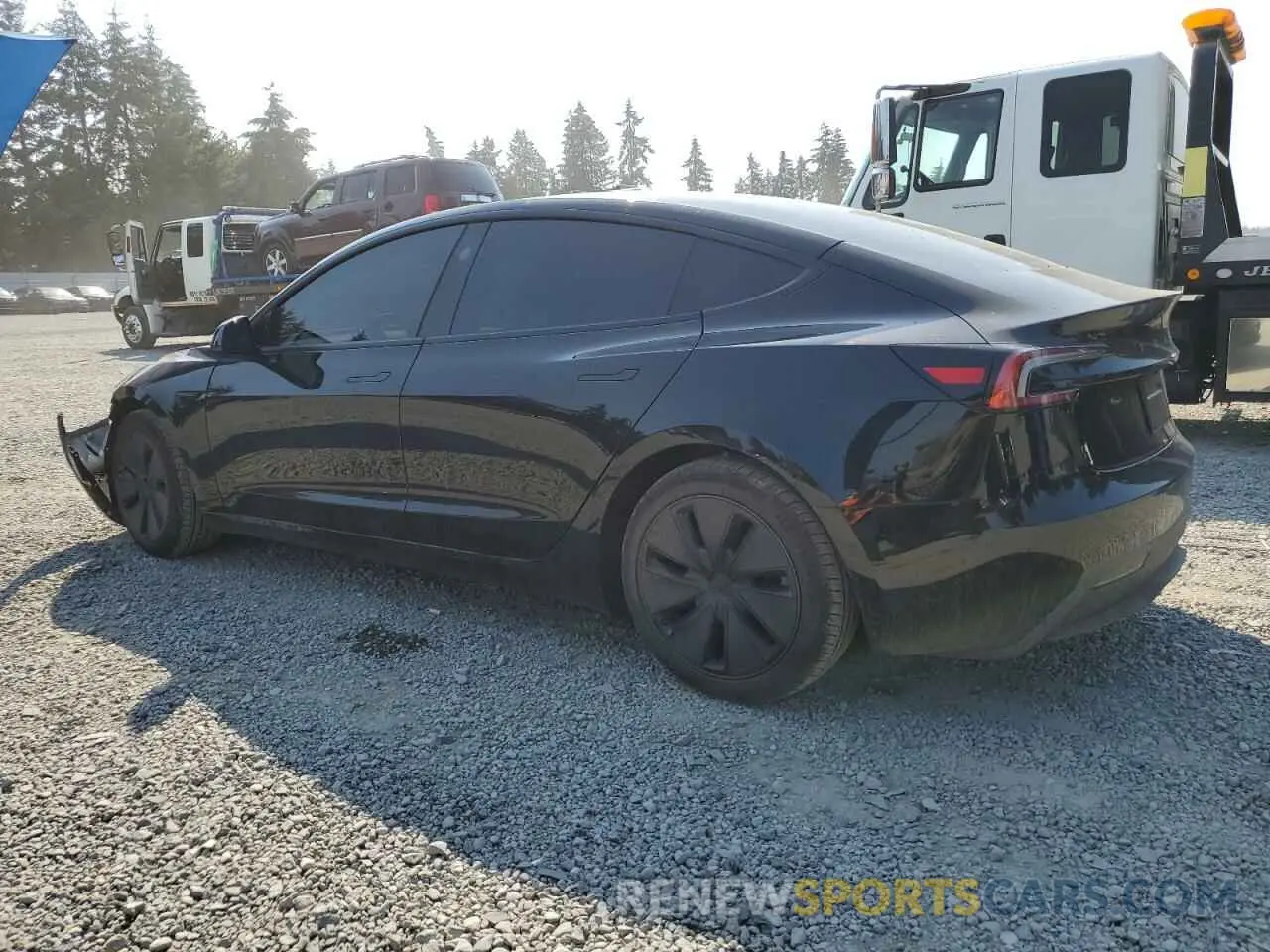2 Photograph of a damaged car 5YJ3E1EB7RF757006 TESLA MODEL 3 2024