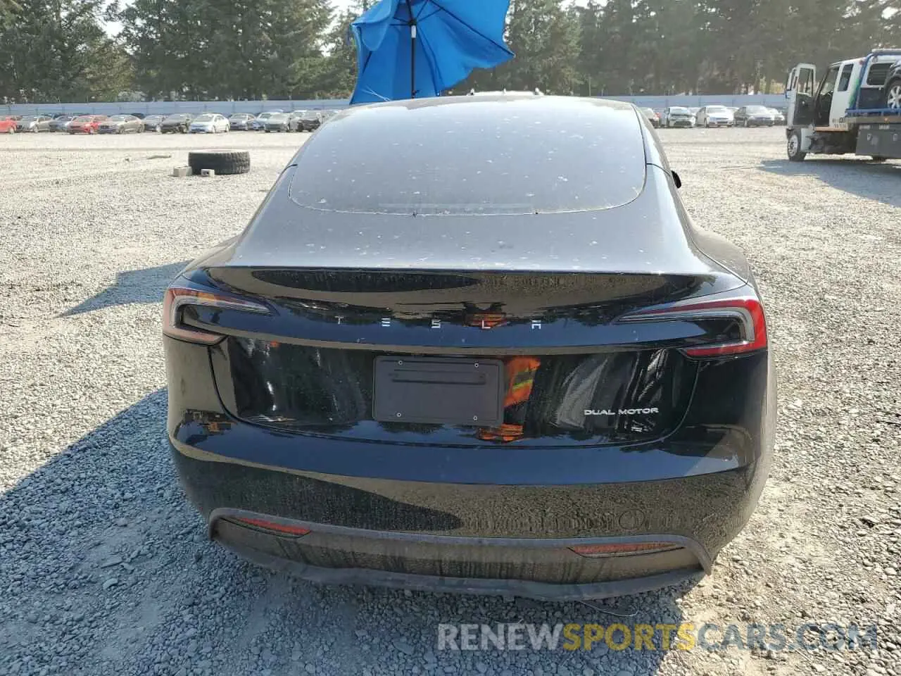 6 Photograph of a damaged car 5YJ3E1EB7RF757006 TESLA MODEL 3 2024