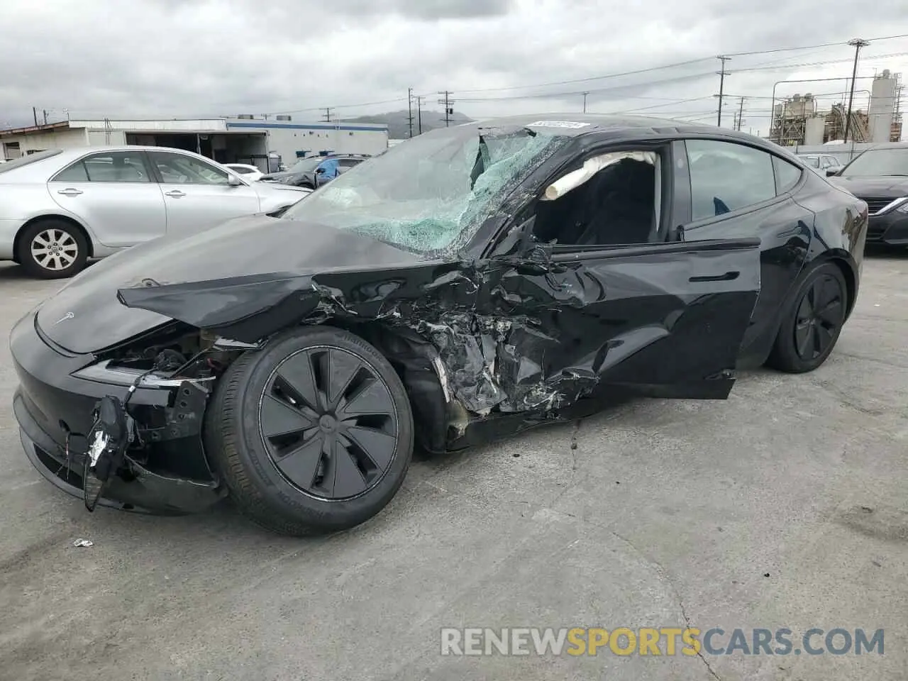 1 Photograph of a damaged car 5YJ3E1EB7RF787851 TESLA MODEL 3 2024