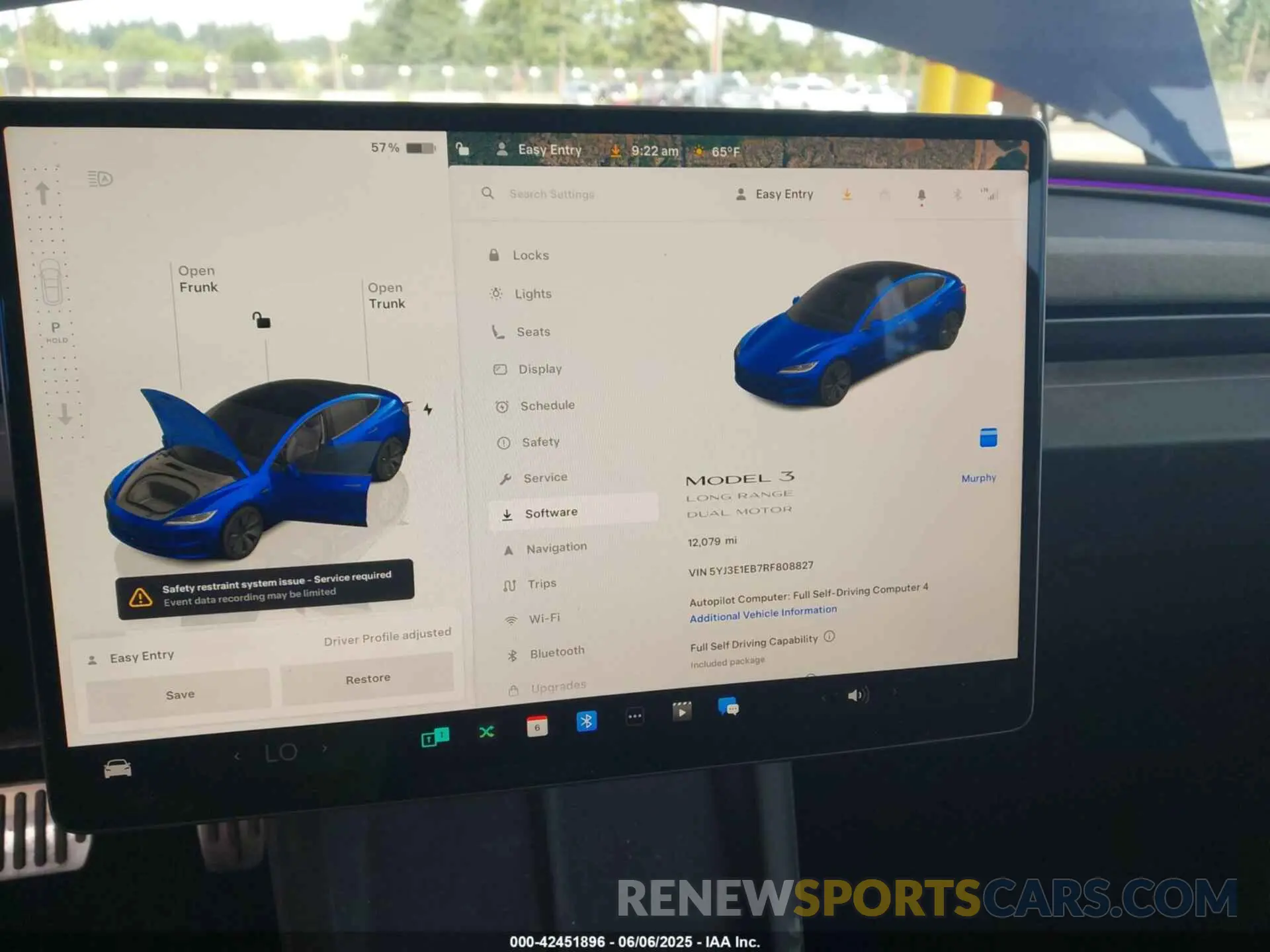 7 Photograph of a damaged car 5YJ3E1EB7RF808827 TESLA MODEL 3 2024