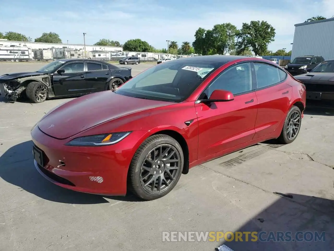 1 Photograph of a damaged car 5YJ3E1EB7RF819536 TESLA MODEL 3 2024