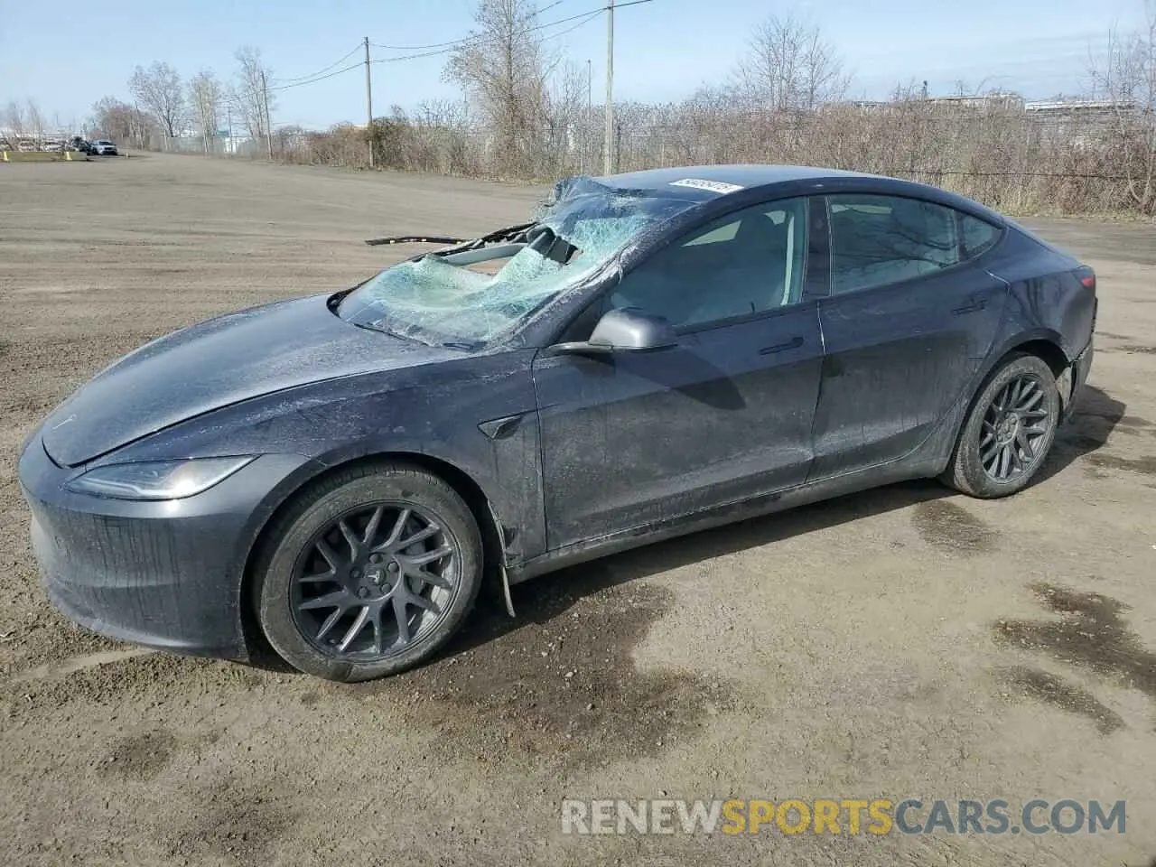 1 Photograph of a damaged car 5YJ3E1EB7RF847787 TESLA MODEL 3 2024