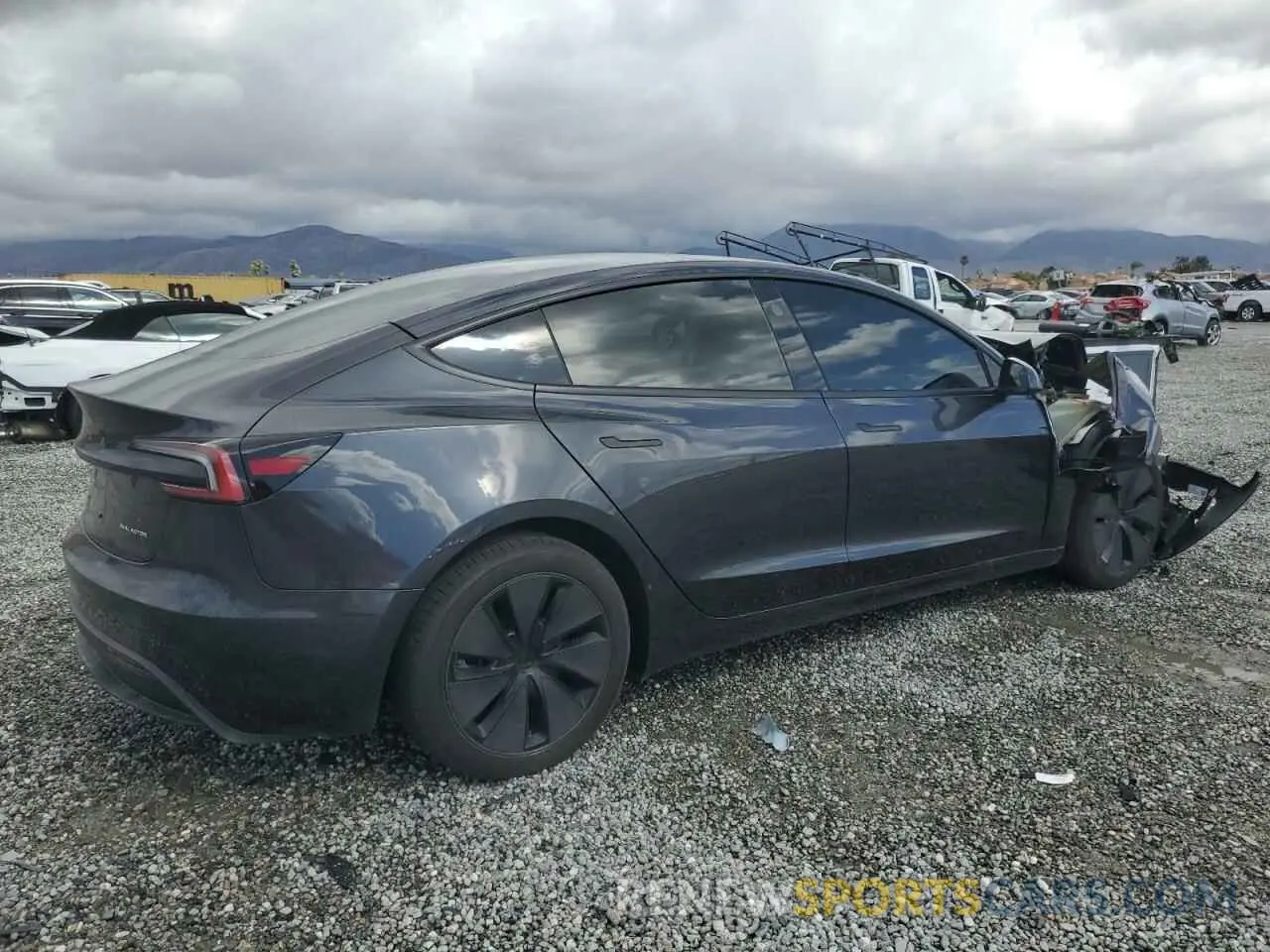 3 Photograph of a damaged car 5YJ3E1EB7RF848325 TESLA MODEL 3 2024