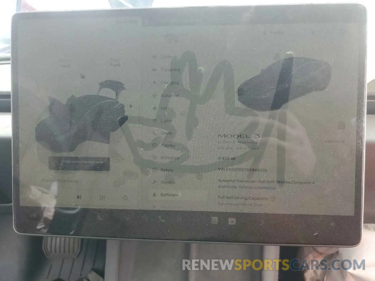 9 Photograph of a damaged car 5YJ3E1EB7RF848325 TESLA MODEL 3 2024