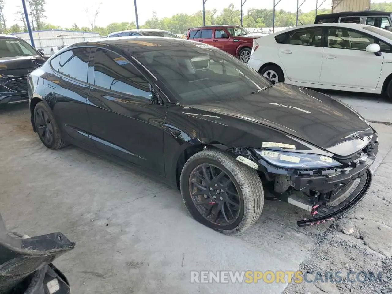 4 Photograph of a damaged car 5YJ3E1EB8RF737962 TESLA MODEL 3 2024