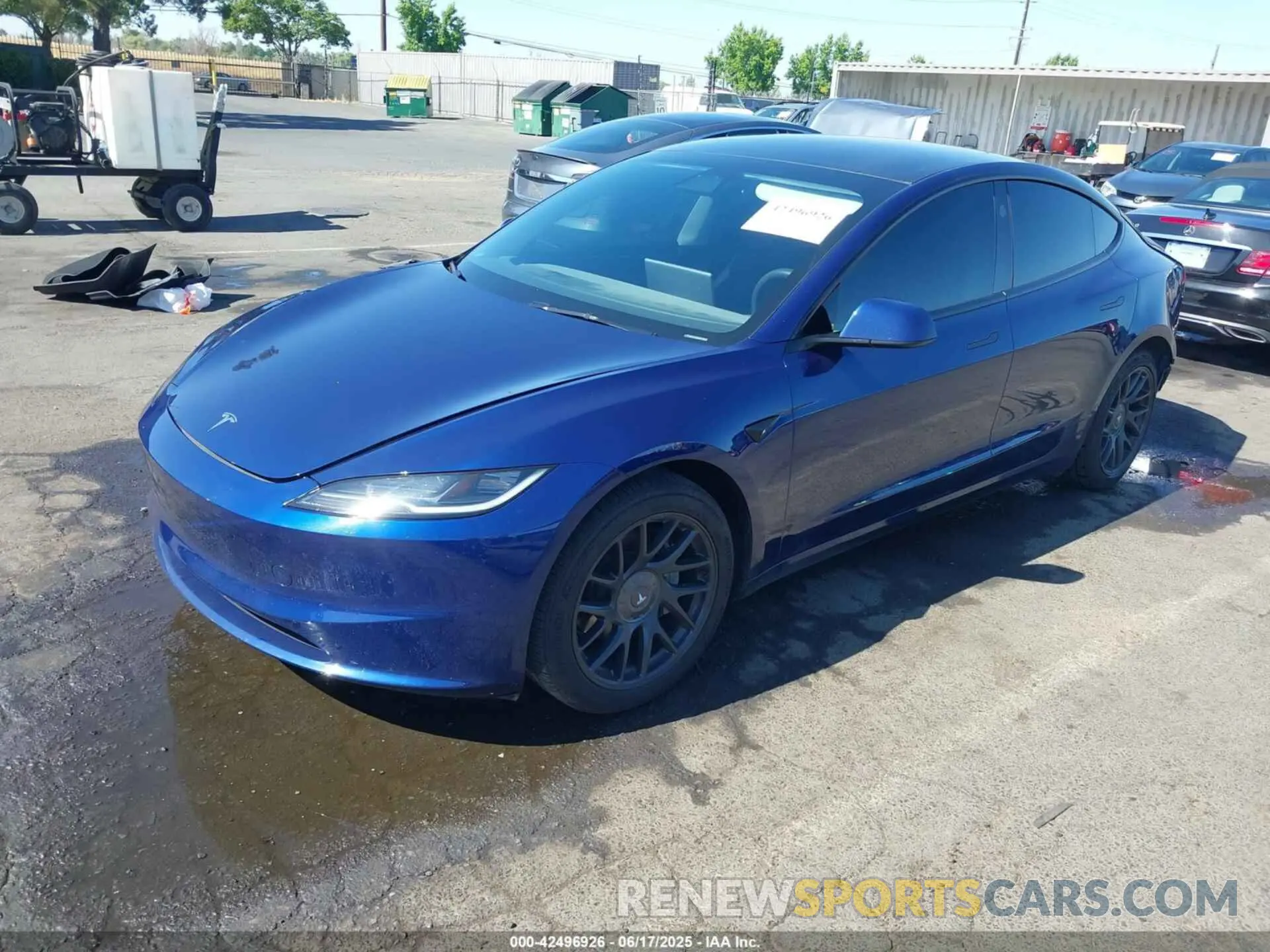 2 Photograph of a damaged car 5YJ3E1EB8RF738089 TESLA MODEL 3 2024