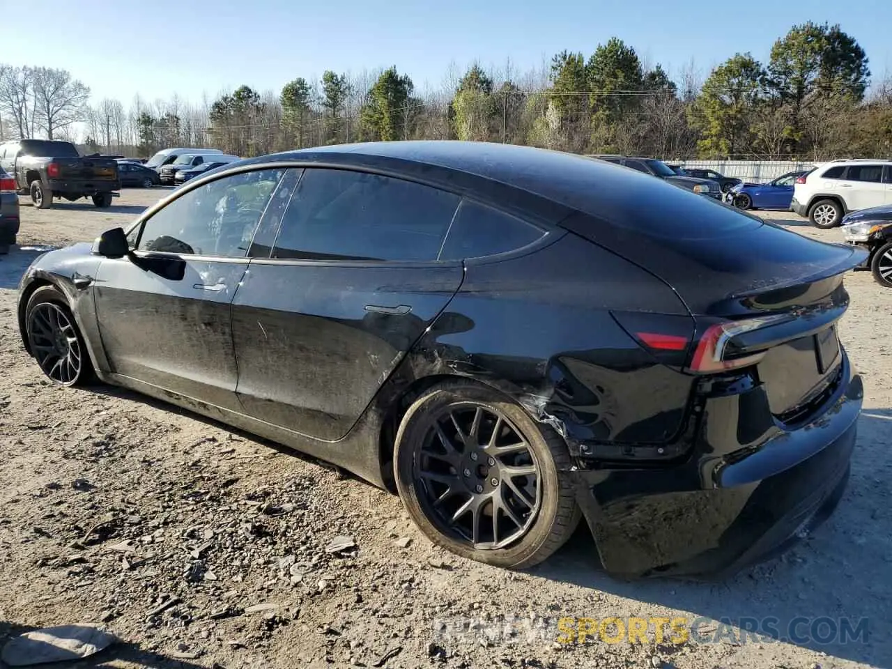 2 Photograph of a damaged car 5YJ3E1EB8RF756012 TESLA MODEL 3 2024