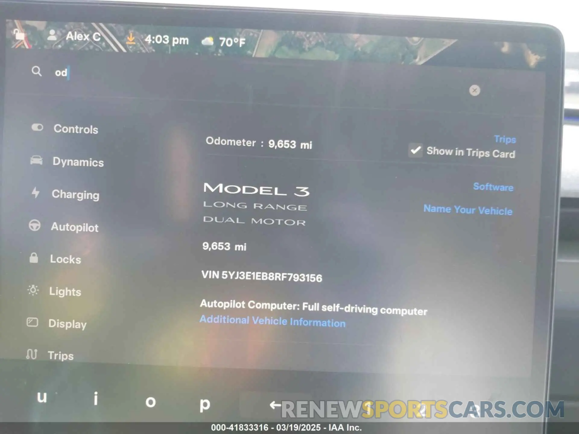 7 Photograph of a damaged car 5YJ3E1EB8RF793156 TESLA MODEL 3 2024