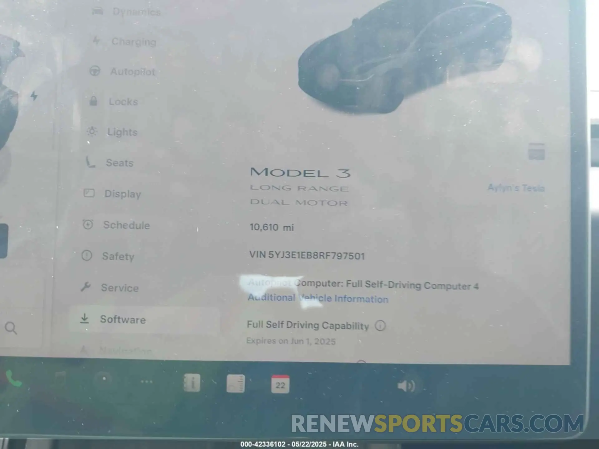 7 Photograph of a damaged car 5YJ3E1EB8RF797501 TESLA MODEL 3 2024