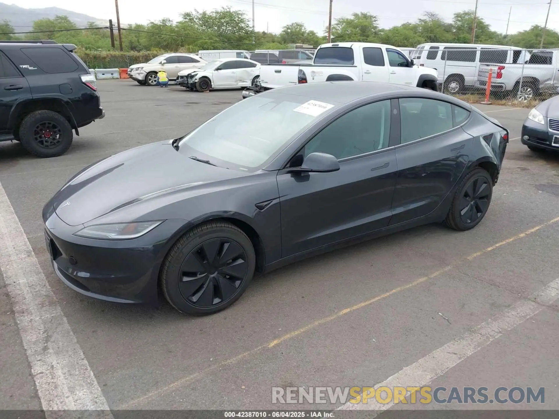 2 Photograph of a damaged car 5YJ3E1EB8RF812854 TESLA MODEL 3 2024