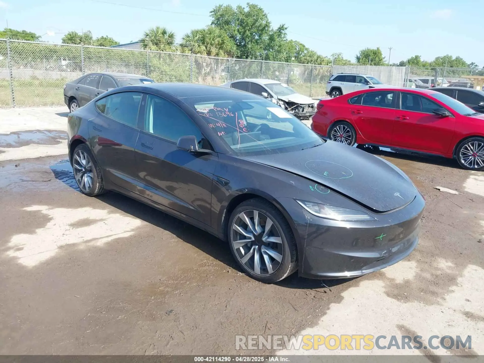 1 Photograph of a damaged car 5YJ3E1EB8RF819237 TESLA MODEL 3 2024