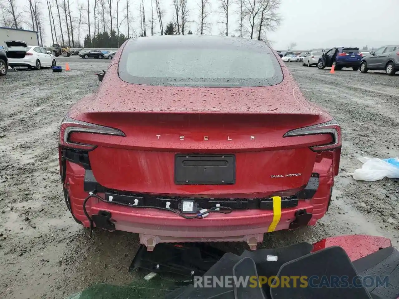 6 Photograph of a damaged car 5YJ3E1EB8RF843733 TESLA MODEL 3 2024