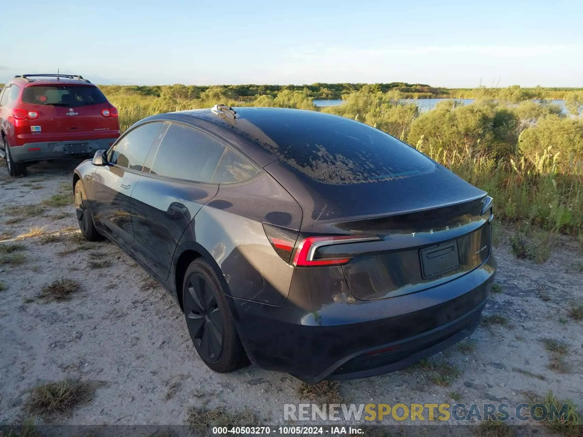 3 Photograph of a damaged car 5YJ3E1EB9RF755581 TESLA MODEL 3 2024