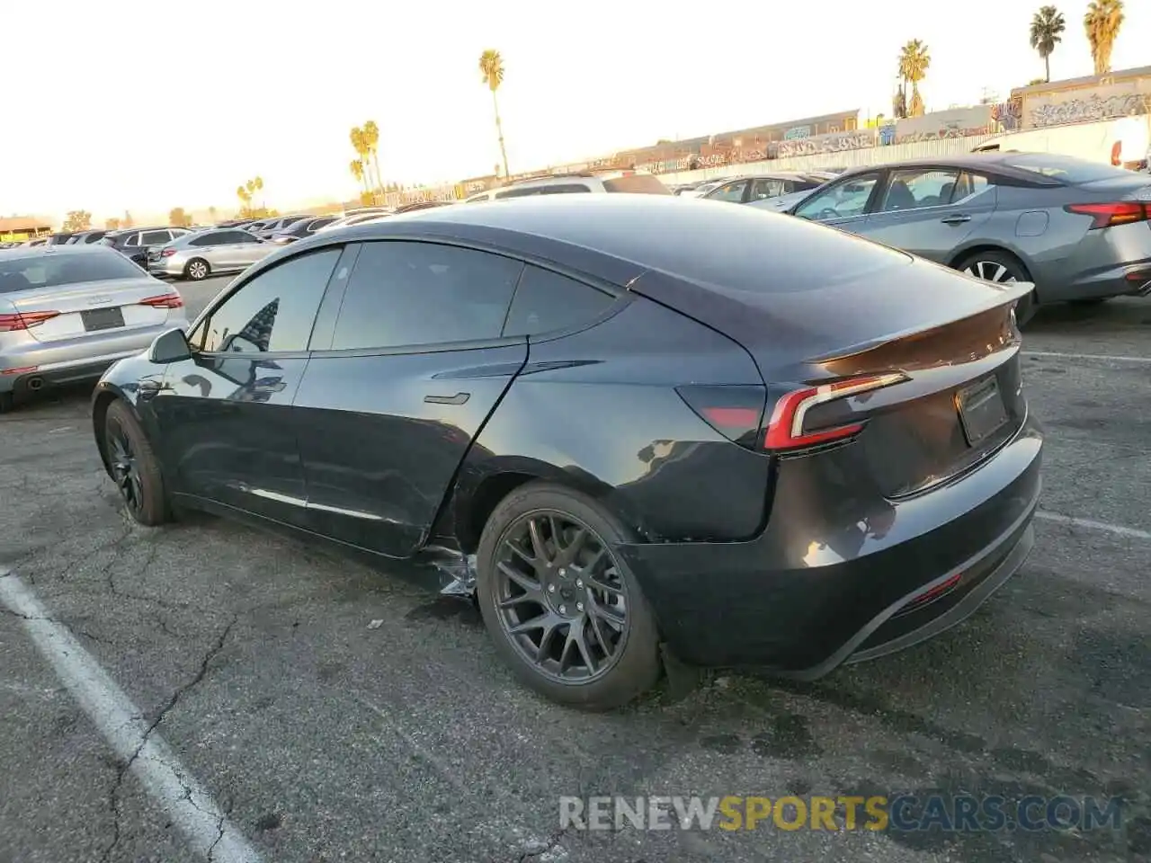 2 Photograph of a damaged car 5YJ3E1EBXRF769442 TESLA MODEL 3 2024