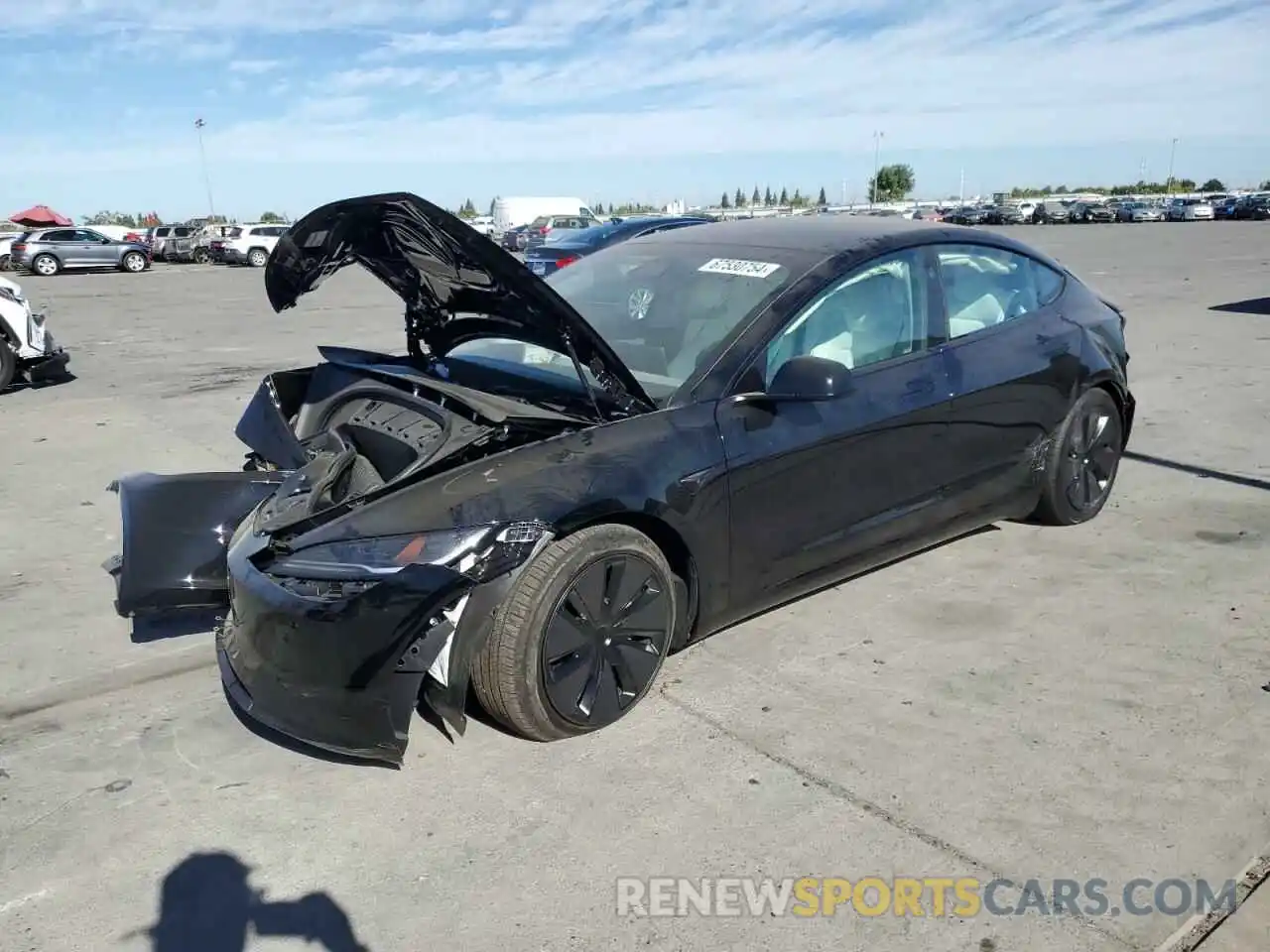 1 Photograph of a damaged car 5YJ3E1EBXRF809860 TESLA MODEL 3 2024