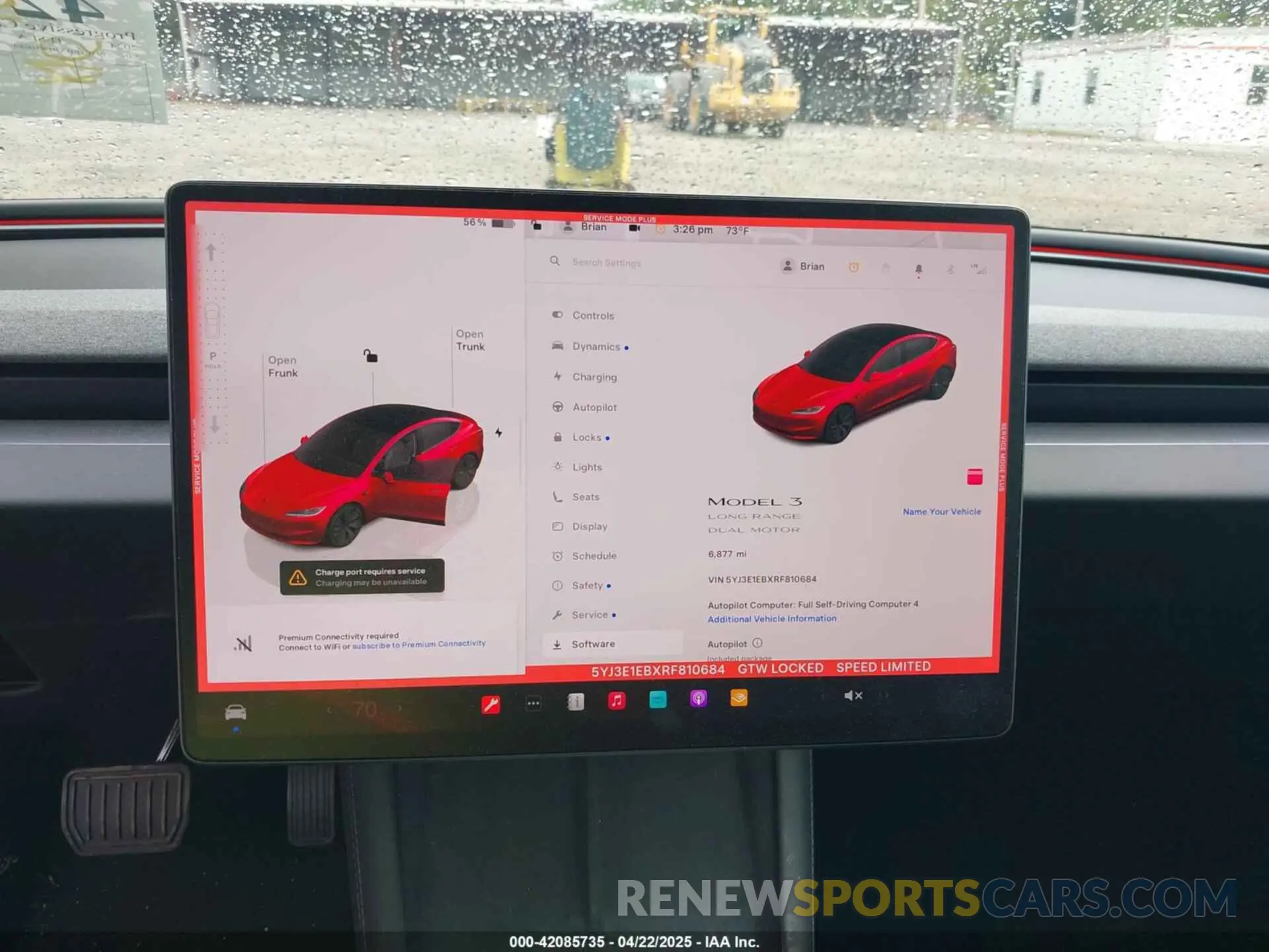 7 Photograph of a damaged car 5YJ3E1EBXRF810684 TESLA MODEL 3 2024