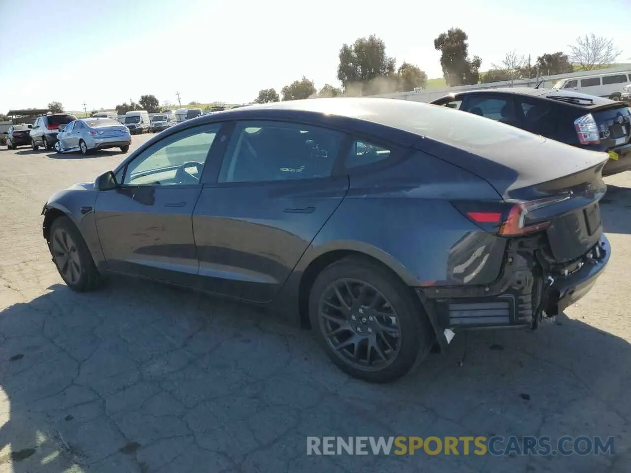 2 Photograph of a damaged car 5YJ3E1EBXRF841790 TESLA MODEL 3 2024