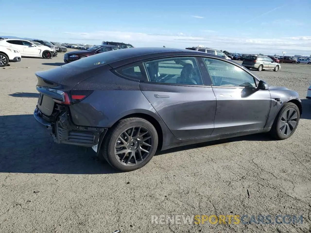3 Photograph of a damaged car 5YJ3E1EBXRF841790 TESLA MODEL 3 2024