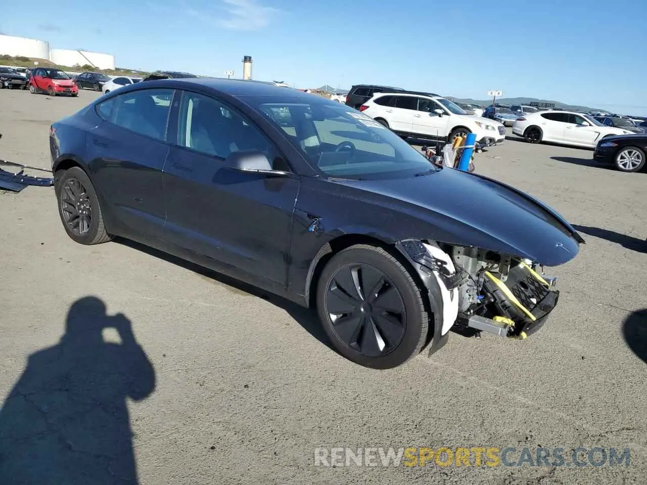 4 Photograph of a damaged car 5YJ3E1EBXRF841790 TESLA MODEL 3 2024