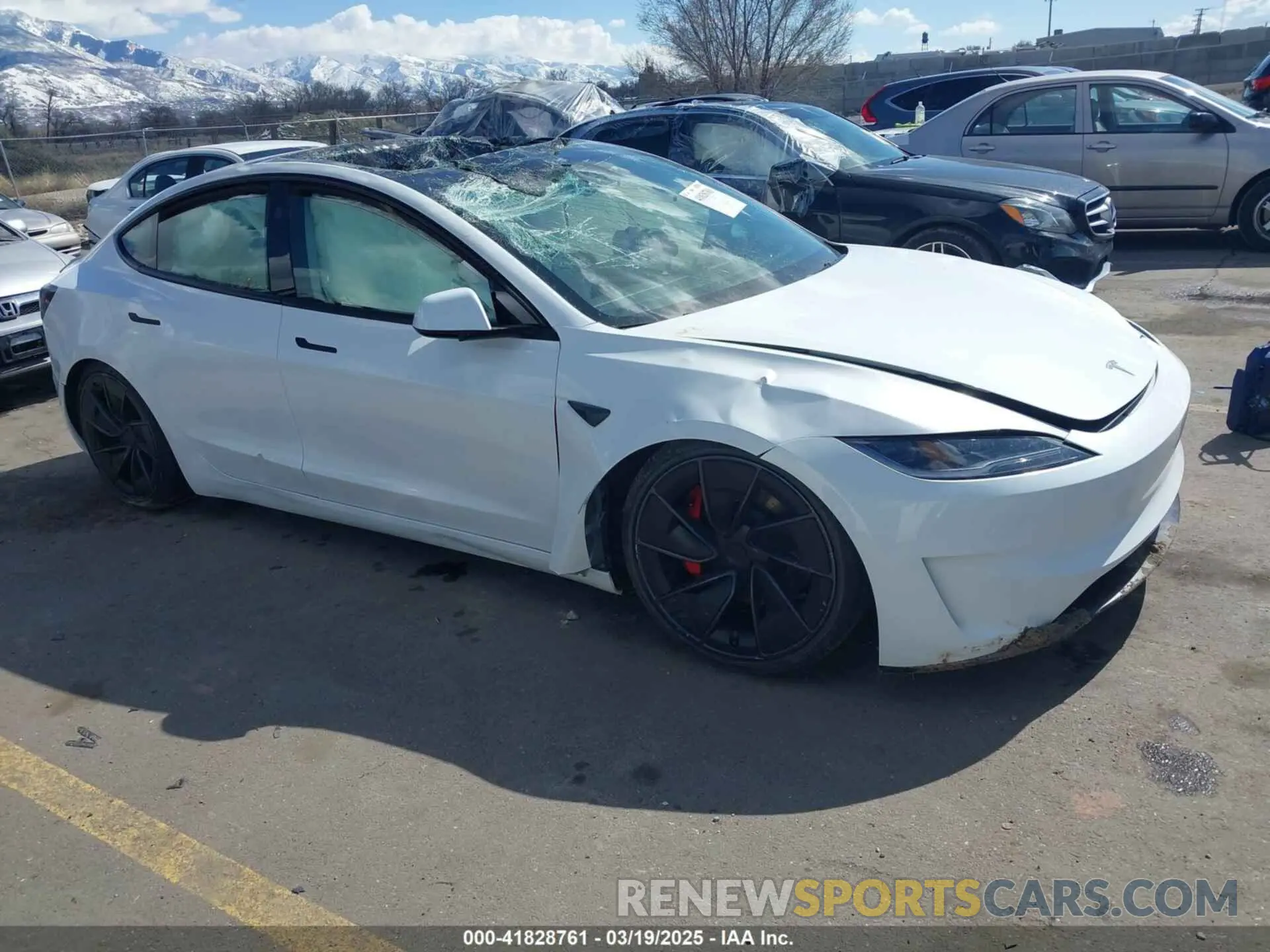 1 Photograph of a damaged car 5YJ3E1ET0RF793242 TESLA MODEL 3 2024