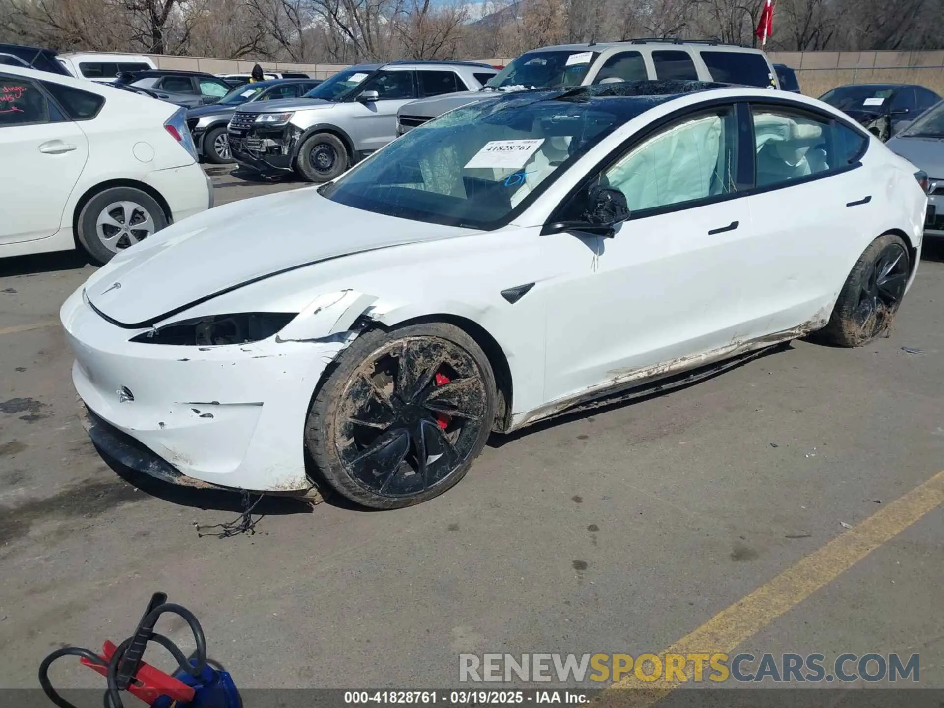 2 Photograph of a damaged car 5YJ3E1ET0RF793242 TESLA MODEL 3 2024