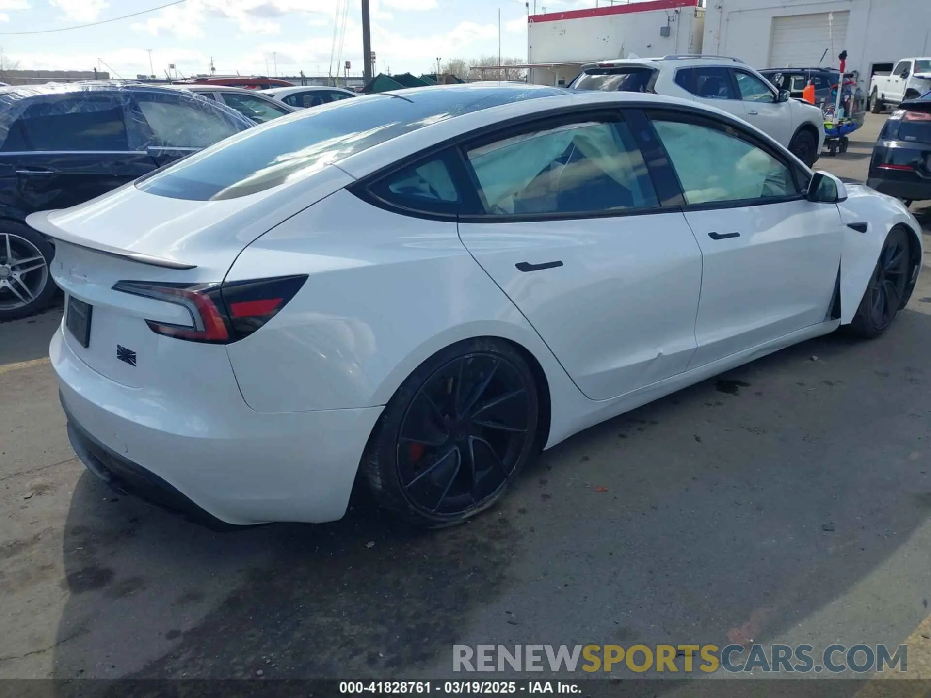 4 Photograph of a damaged car 5YJ3E1ET0RF793242 TESLA MODEL 3 2024