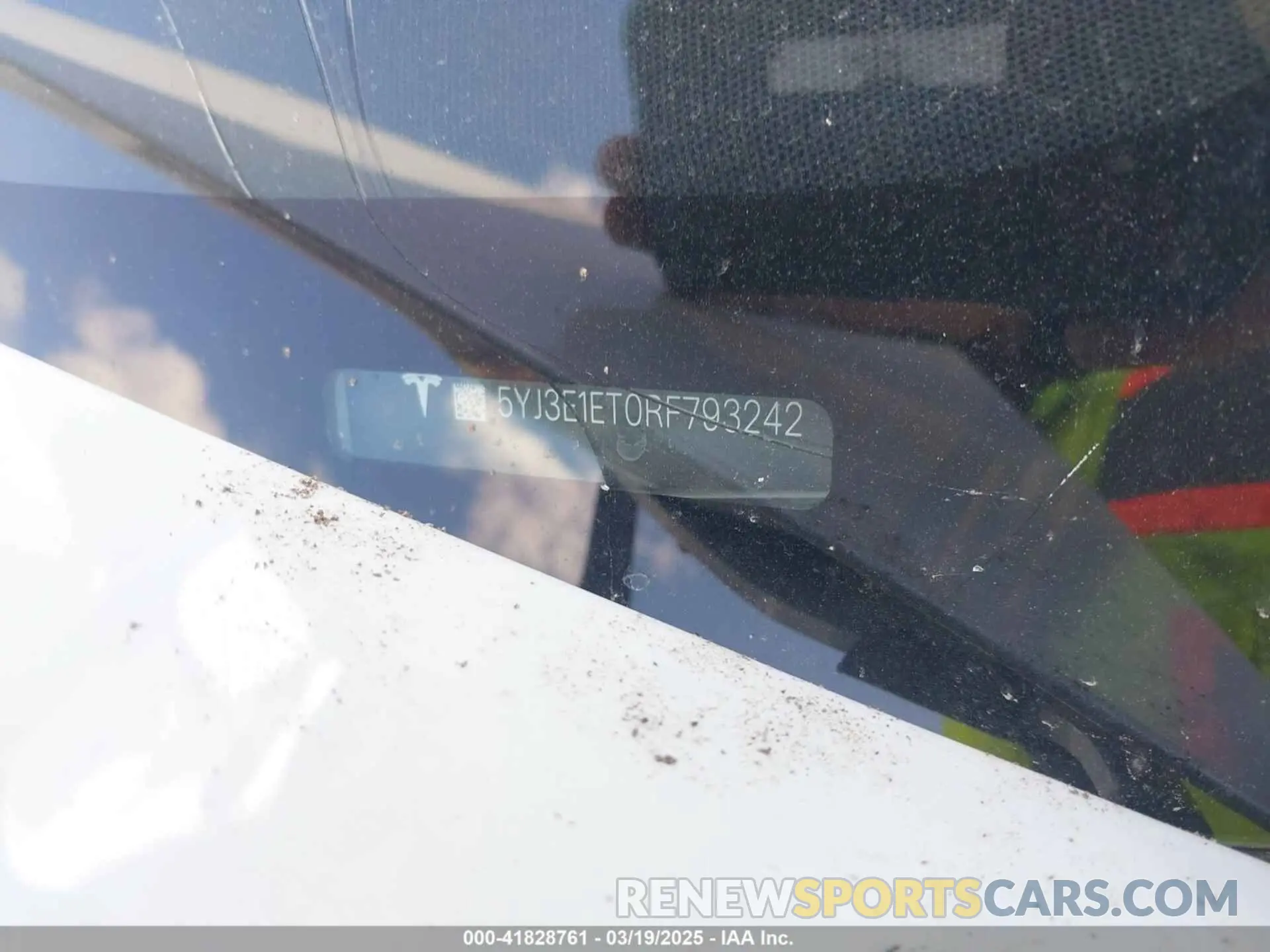 9 Photograph of a damaged car 5YJ3E1ET0RF793242 TESLA MODEL 3 2024